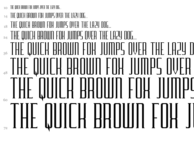 Furgatorio font waterfall